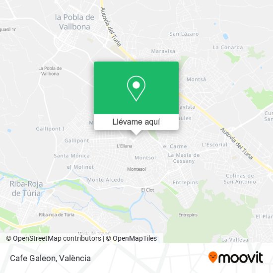 Mapa Cafe Galeon