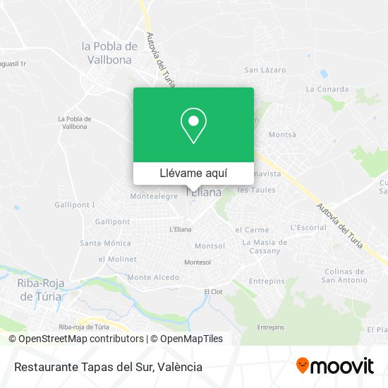Mapa Restaurante Tapas del Sur