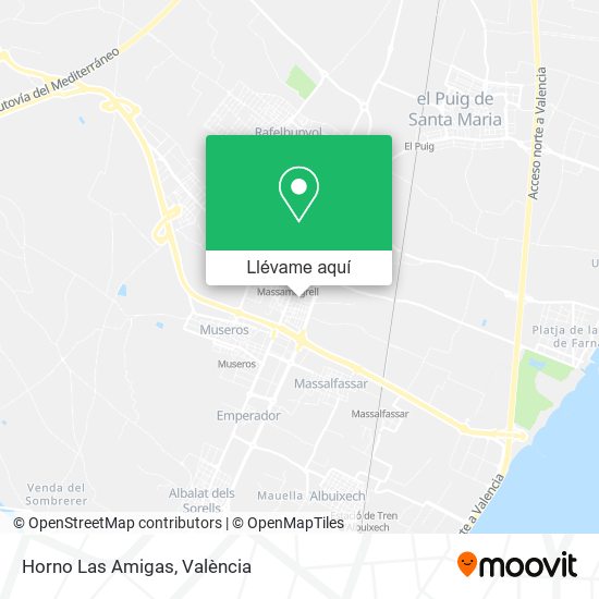 Mapa Horno Las Amigas
