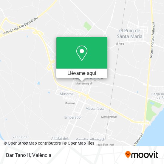 Mapa Bar Tano II