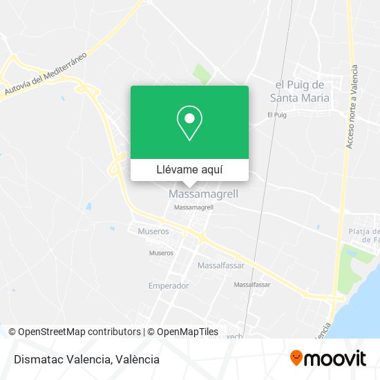 Mapa Dismatac Valencia