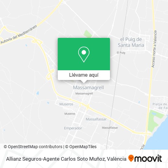 Mapa Allianz Seguros-Agente Carlos Soto Muñoz