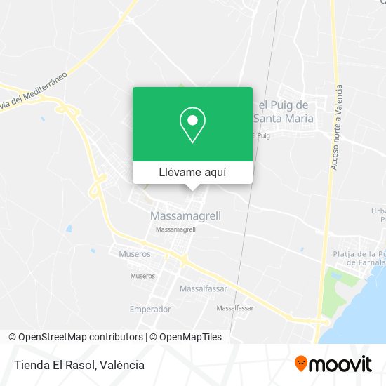 Mapa Tienda El Rasol