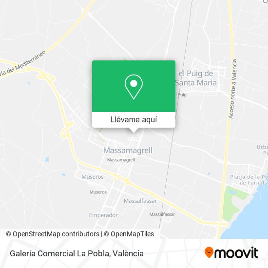 Mapa Galería Comercial La Pobla