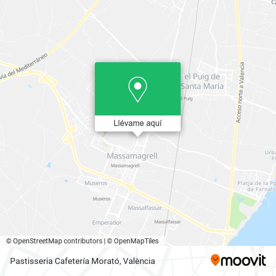 Mapa Pastisseria Cafetería Morató