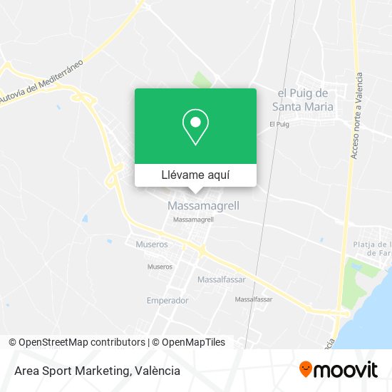 Mapa Area Sport Marketing