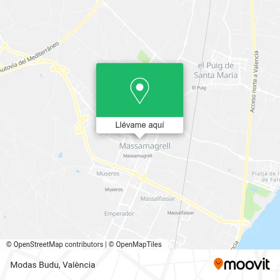 Mapa Modas Budu