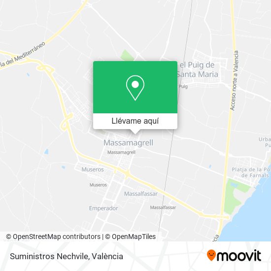 Mapa Suministros Nechvile