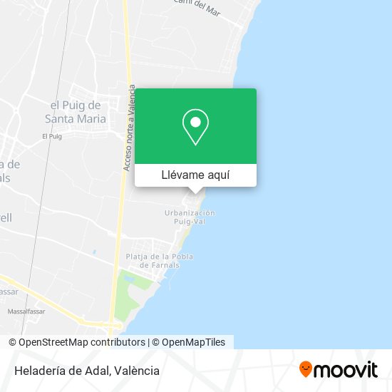 Mapa Heladería de Adal