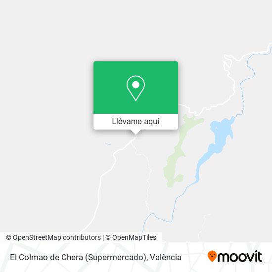 Mapa El Colmao de Chera (Supermercado)