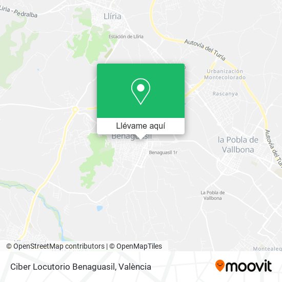 Mapa Ciber Locutorio Benaguasil