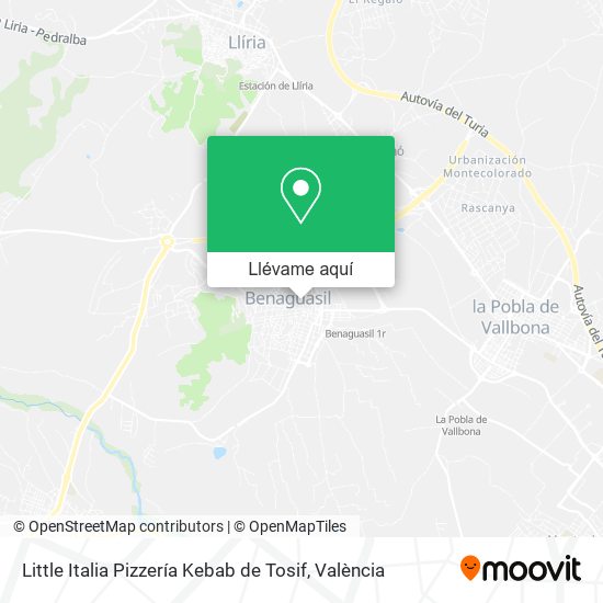 Mapa Little Italia Pizzería Kebab de Tosif