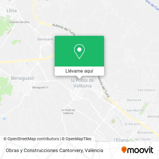 Mapa Obras y Construcciones Cantorvery