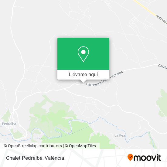 Mapa Chalet Pedralba
