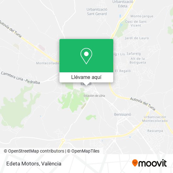 Mapa Edeta Motors