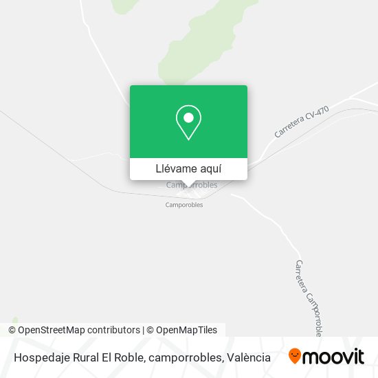 Mapa Hospedaje Rural El Roble, camporrobles