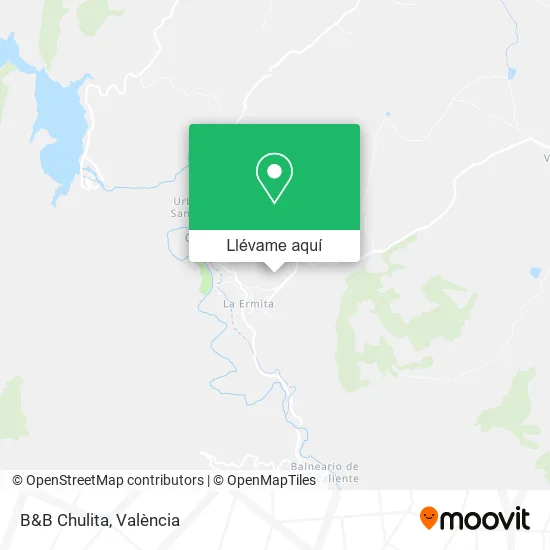 Mapa B&B Chulita