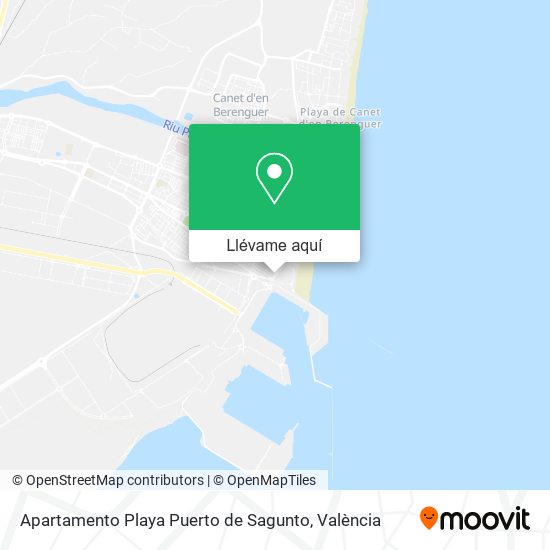 Mapa Apartamento Playa Puerto de Sagunto