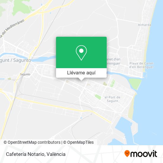 Mapa Cafetería Notario