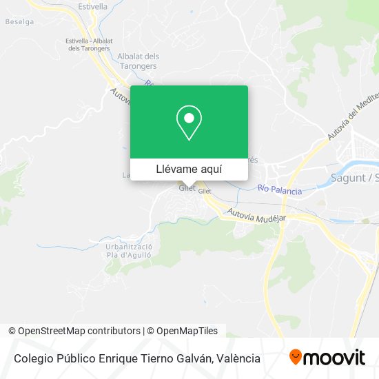 Mapa Colegio Público Enrique Tierno Galván