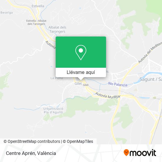 Mapa Centre Aprén