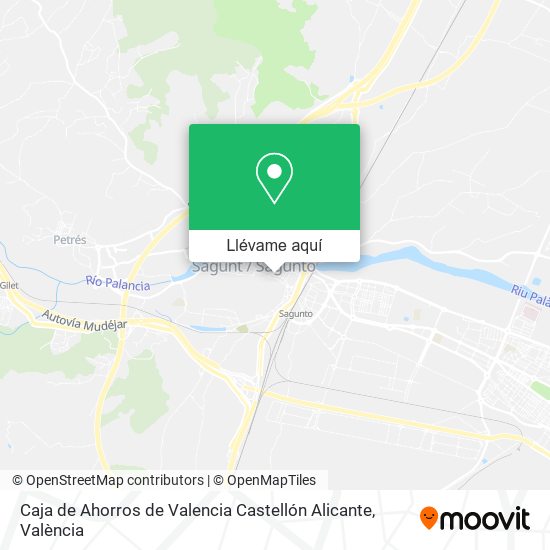 Mapa Caja de Ahorros de Valencia Castellón Alicante