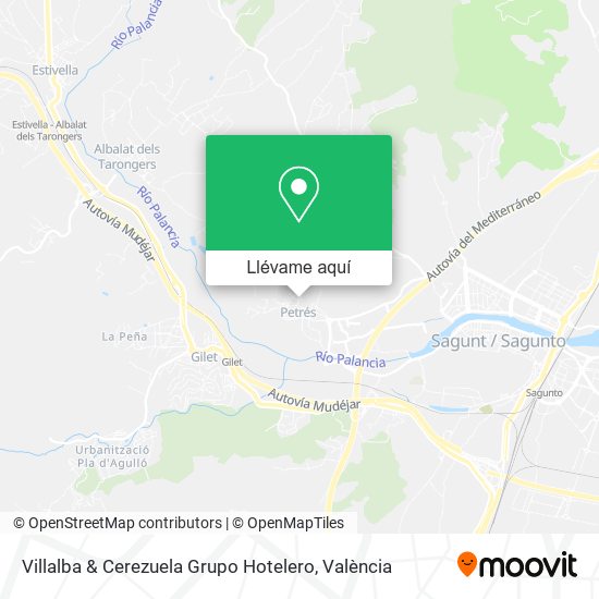 Mapa Villalba & Cerezuela Grupo Hotelero