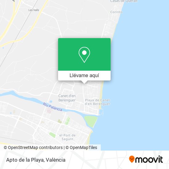 Mapa Apto de la Playa