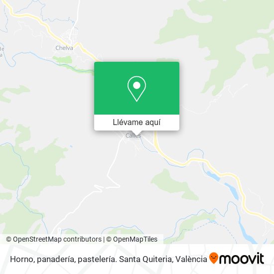 Mapa Horno, panadería, pastelería. Santa Quiteria