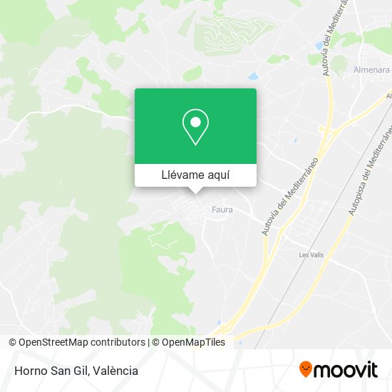 Mapa Horno San Gil