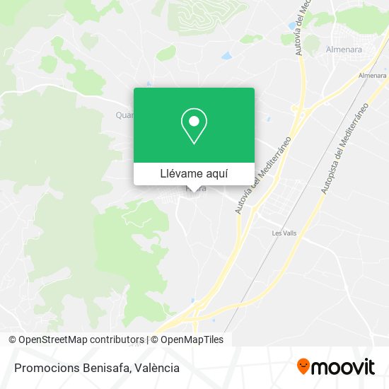 Mapa Promocions Benisafa