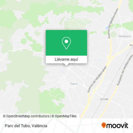 Mapa Parc del Tubo