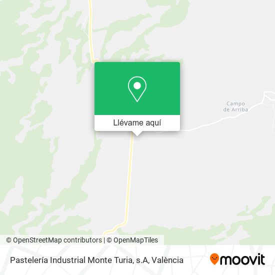Mapa Pastelería Industrial Monte Turia, s.A