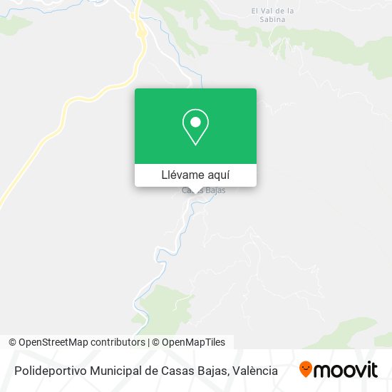 Mapa Polideportivo Municipal de Casas Bajas