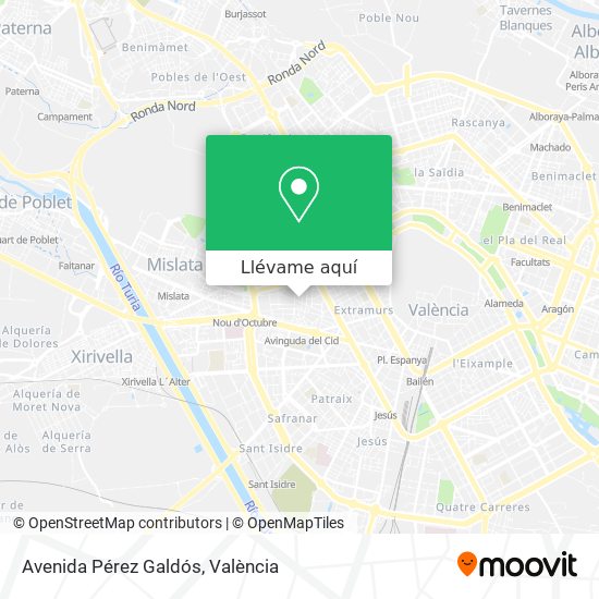 Mapa Avenida Pérez Galdós