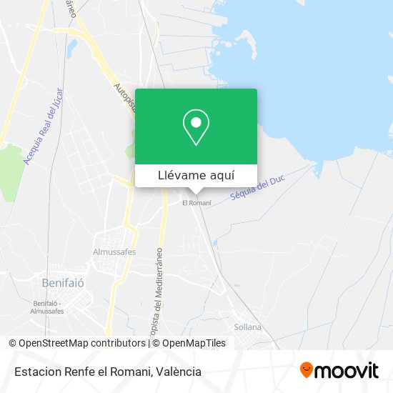 Mapa Estacion Renfe el Romani
