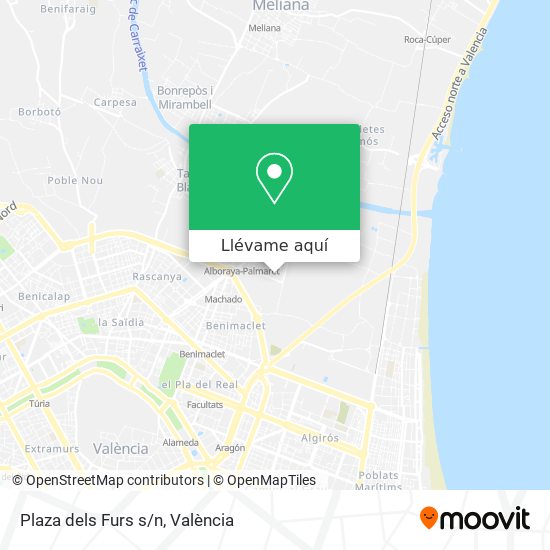 Mapa Plaza dels Furs s/n
