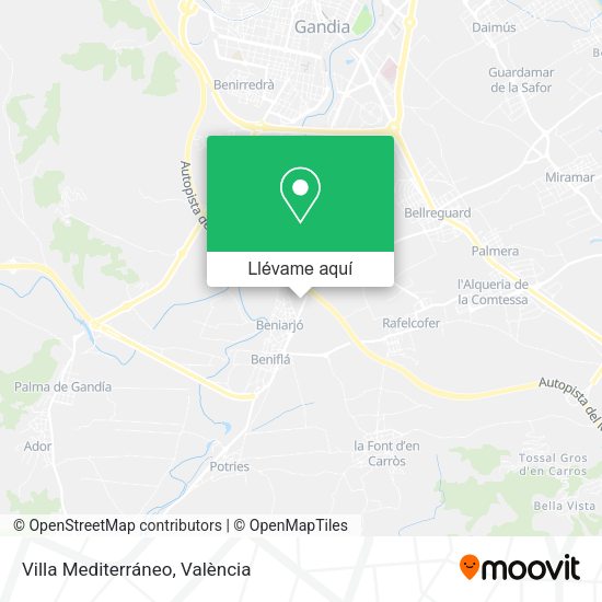 Mapa Villa Mediterráneo
