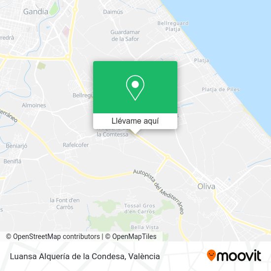 Mapa Luansa Alquería de la Condesa