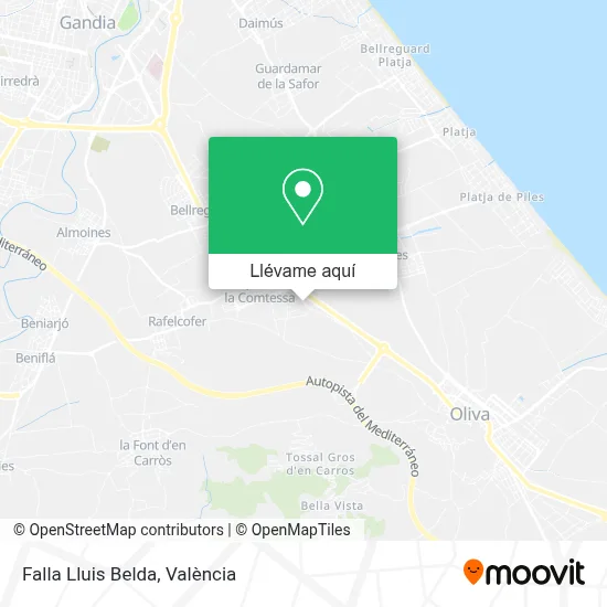 Mapa Falla Lluis Belda