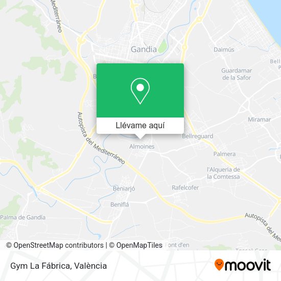 Mapa Gym La Fábrica