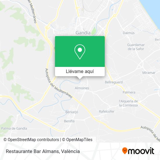 Mapa Restaurante Bar Almans