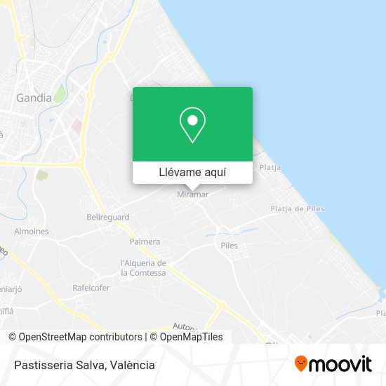 Mapa Pastisseria Salva