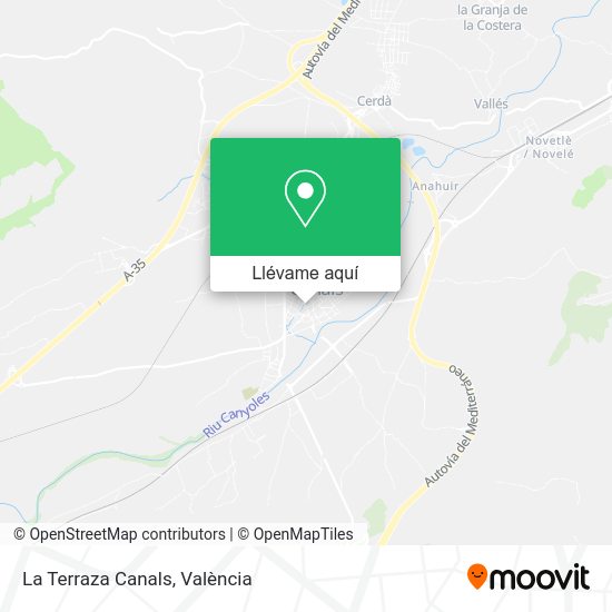 Mapa La Terraza Canals
