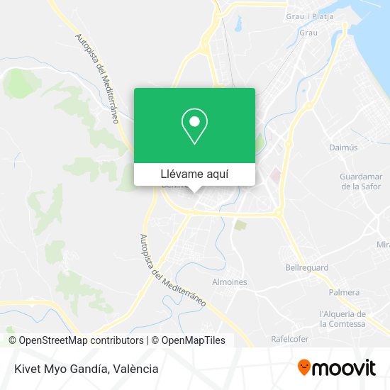 Mapa Kivet Myo Gandía