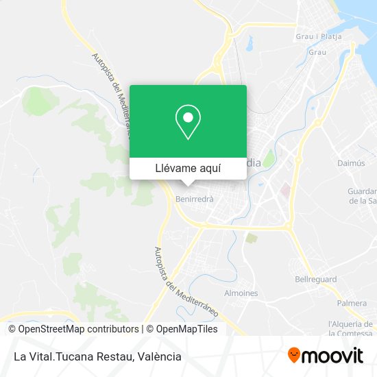Mapa La Vital.Tucana Restau