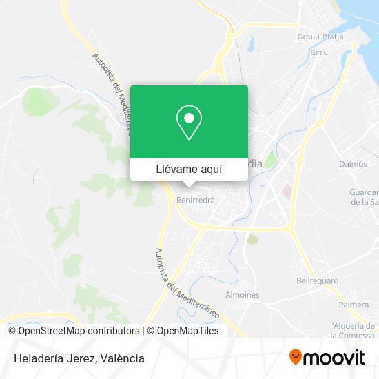 Mapa Heladería Jerez