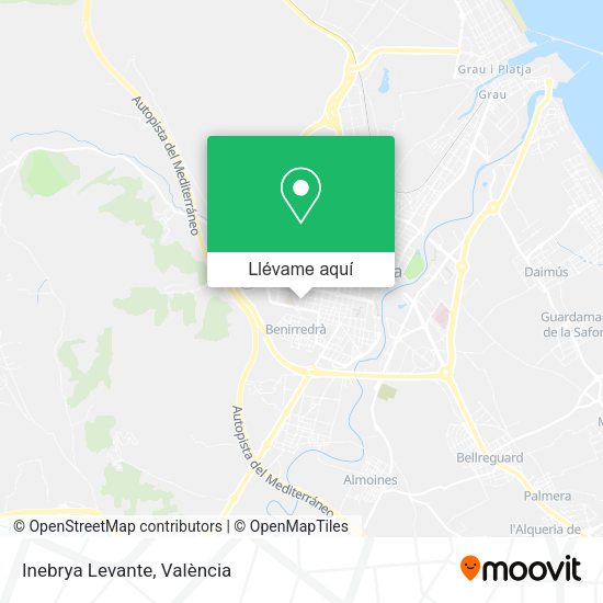 Mapa Inebrya Levante