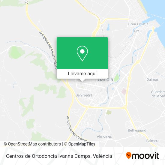 Mapa Centros de Ortodoncia Ivanna Camps