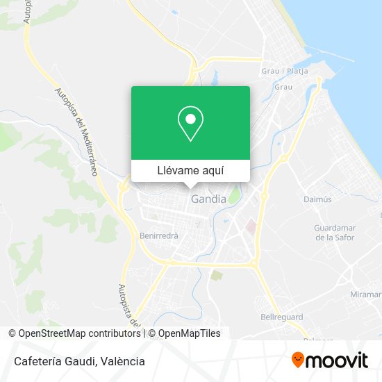 Mapa Cafetería Gaudi